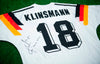 Jurgen Klinsmann SIGNED Germany 1990 World Cup Winners Shirt AFTAL COA