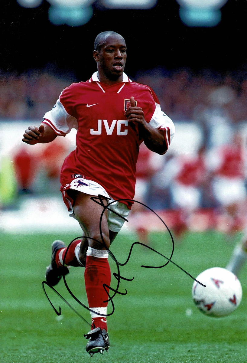 Autographe signé Ian Wright & Dennis Bergkamp photo ... - eBay Autographe signé Ian Wright & Dennis Bergkamp photo ... - eBay