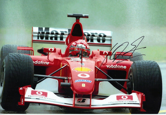 Michael Schumacher Signed 12X8 Photo Ferrari F1 ZZ21630 JSA COA (3591)