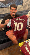 Lucas Paqueta SIGNED & Framed West Ham United Shirt PRIVATE SIGNING AFTAL COA