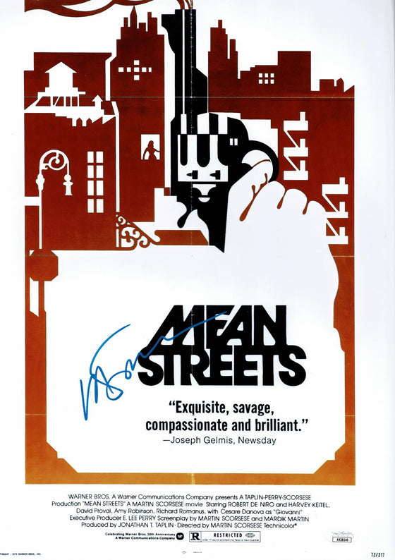 Martin Scorsese Signed 18X12 Photo Movie Poster Mean Streets JSA AK28140 COA
