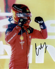  Carlos Sainz Jr. Signed 10X8 Photo Ferrari Formula One F1 AFTAL COA (3505)