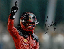  Carlos Sainz Jr. Signed 10X8 Photo Ferrari Formula One F1 AFTAL COA (3507)