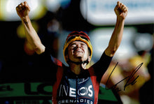  Tom Pidcock Signed 12X8 Photo Team GB Ineos Grenadiers MTB XC AFTAL COA (B)