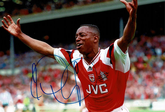 Ian Wright Signed 12X8 Photo Arsenal F.C. Genuine Signature AFTAL COA (1502)