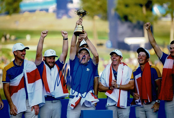 Matt Fitzpatrick Signed 12X8 Photo 2023 Ryder Cup Genuine AFTAL COA (3125)