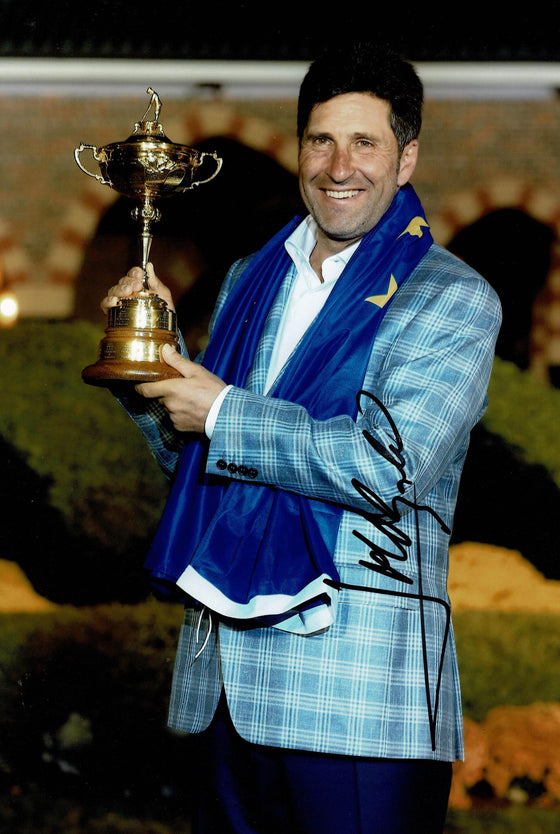 Jose Maria Olazabal Signed 12X8 Photo Ryder Cup 2012 AFTAL COA (3086)