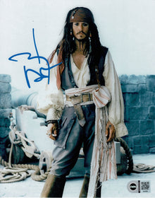  Johnny Depp Signed 10X8 Photo Pirates of the Caribbean SWAU S25250 TPA COA (7526