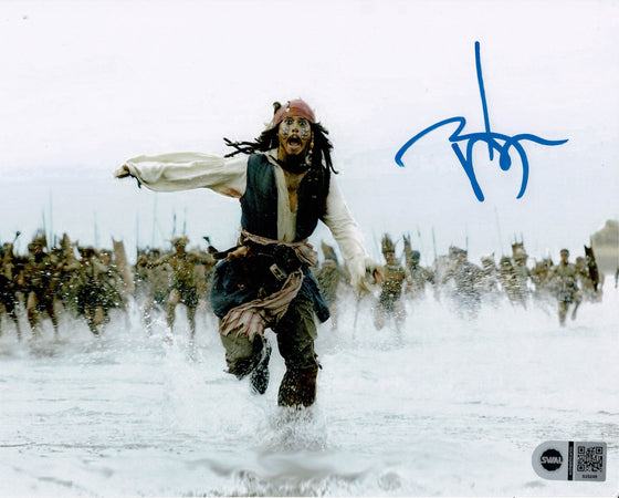 Johnny Depp Signed 10X8 Photo Pirates of the Caribbean SWAU S25250 TPA COA (7544