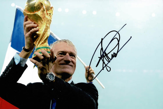Didier Deschamps 12X8 Photo France 2018 World Cup Genuine AFTAL COA (1691)