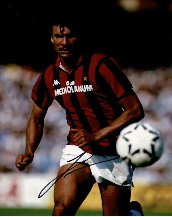 Ruud Gullit Signed 10X8 Photo AC Milan Genuine Signature AFTAL COA (1311)