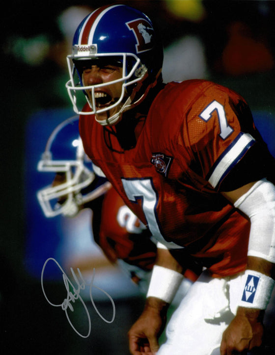 John Elway Signed 11X14 Photo Denver Broncos Genuine Signature AFTAL COA (K)