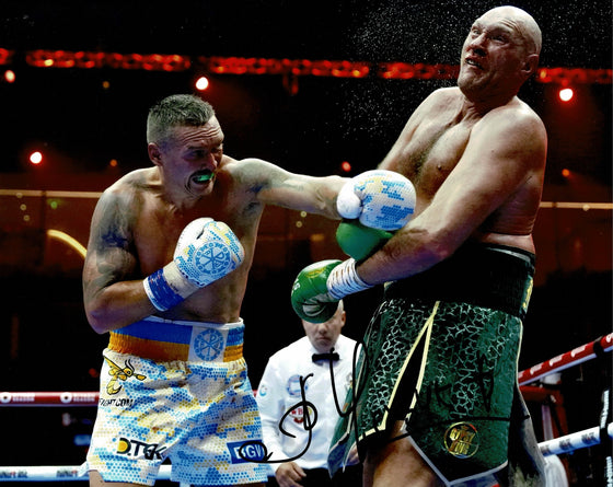 Oleksandr Usyk Signed 10X8 Photo Undisputed Fight Tyson Fury Genuine AFTAL COA G