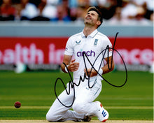  James Anderson Signed 10X8 Photo England Cricket Final Test Image AFTAL COA 2520