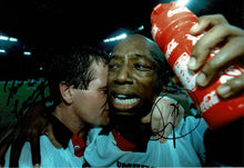  Paul Gascoigne & Ian Wright Signed 12X8 Photo Exact Photo Proof AFTAL COA (1706)