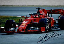  Charles Leclerc Signed 12X8 Photo Formula 1 Ferrari Genuine AFTAL COA (3552)