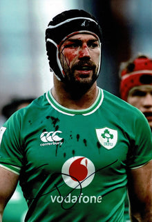  Caelan Doris Signed 12X8 Photo Leinster & Ireland Rugby AFTAL COA (2170)