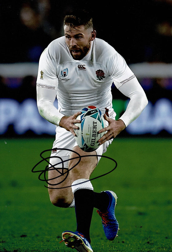Elliot Daly Signed 12X8 England Rugby Genuine Signature AFTAL COA (2182)
