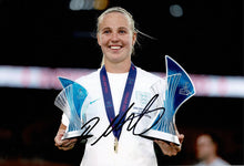  Beth Mead Signed 12X8 Arsenal England Lioness Genuine Signature AFTAL COA (1415)