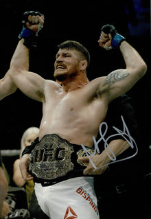  Michael Bisping Signed 12X8 Photo UFC Genuine Signature AFTAL COA (Q)