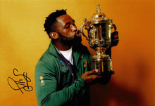  Siya Kolisi Signed 12X8 Photo South Africa Springboks 2019 RWC AFTAL COA (2218)