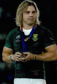  Faf de Klerk Signed 12X8 Photo SPRINGBOKS South Africa AFTAL COA (2108)