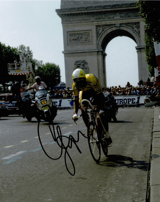 Greg LeMond Signed 10X8 Photo Three Time TOUR DE FRANCE WINNER AFTAL COA