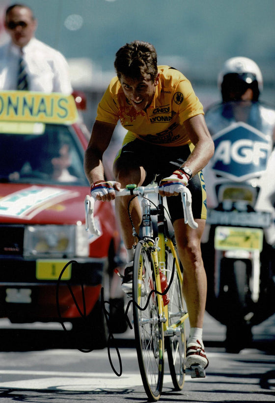 Greg LeMond Signed 12X8 Photo TOUR DE FRANCE WINNER Genuine Signature AFTAL COA