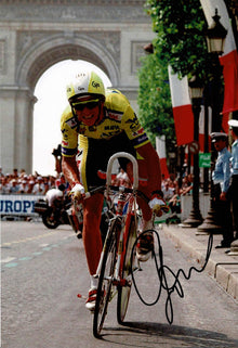  Greg LeMond Signed 12X8 Photo TOUR DE FRANCE WINNER Genuine Autograph AFTAL COA