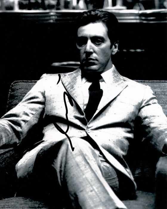 Al Pacino Signed 10X8 The Godfather Part II Genuine Autograph AFTAL COA (7299)