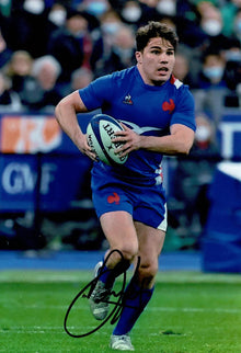  Antoine Dupont Signed 12X8 Photo France Genuine Signature AFTAL COA (2238)