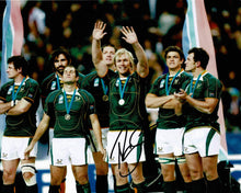  Schalk Burger Signed 10X8 Photo SPRINGBOKS South Africa AFTAL COA (2312)