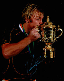  Schalk Burger Signed 10X8 Photo SPRINGBOKS South Africa AFTAL COA (2350)