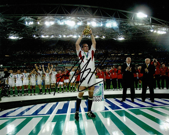 Martin Johnson Signed 10X8 Photo Genuine Signature AFTAL COA (2345)