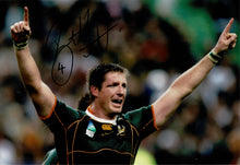  Bakkies Botha Signed 12X8 Photo SPRINGBOKS South Africa AFTAL COA (2243)