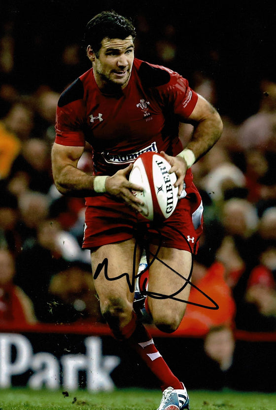 Mike Phillips Signed 12X8 Photo Lions & WALES Rugby AFTAL COA (2164)