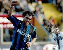  Christian Vieri Signed 10X8 Italy Genuine Signature AK29130 JSA COA (1177)
