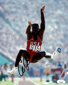  Carl Lewis Signed 10X8 PHOTO Olympic USA Genuine Signature AK29179 JSA COA