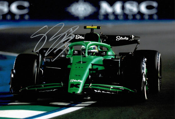 Gabriel Bortoleto Signed 12X8 Photo Kick Sauber AK28222 JSA COA (3537)
