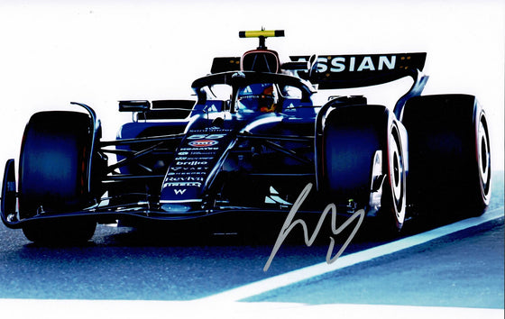 Carlos Sainz Jr. Signed 12X8 Photo Williams Racing F1 AK28223 JSA COA (3625)