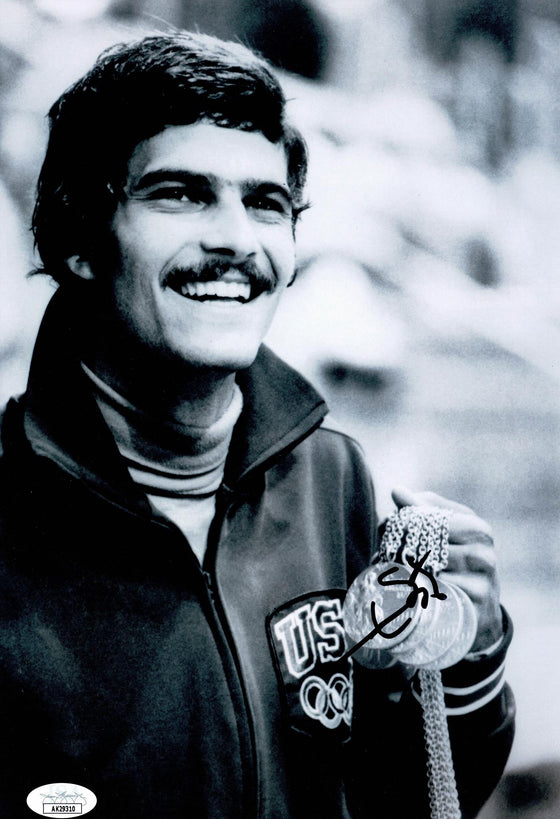 Mark Spitz Signed 12X8 PHOTO Olympic USA Genuine Signature AK29310 JSA COA