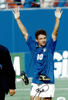  Roberto Baggio Signed 12x8 Photo Italy Legend JSA COA AK29379