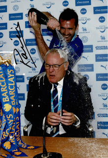  Claudio Ranieri Signed 12x8 Leicester City Photo Premier League AFTAL COA (9121)