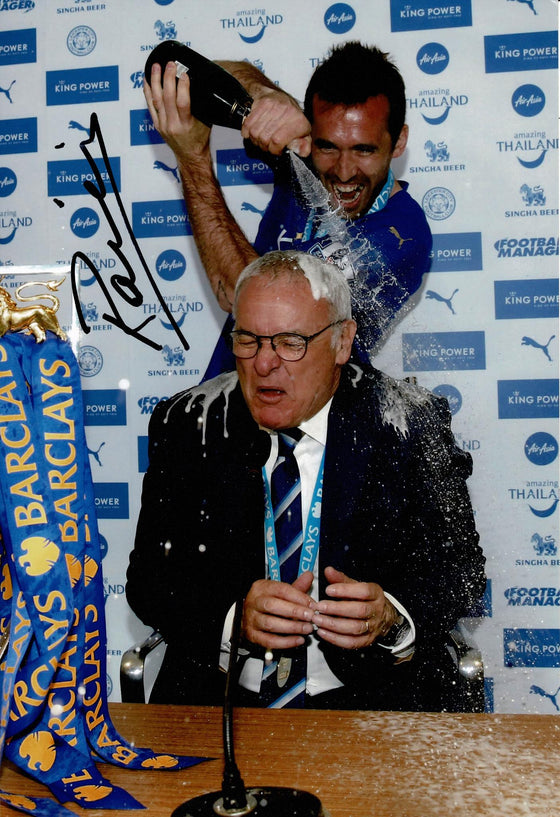 Claudio Ranieri Signed 12x8 Leicester City Photo Premier League AFTAL COA (9121)