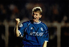  Tore Andre Flo Signed 12x8 Chelsea Photo – Champions League – AFTAL COA – (1601)