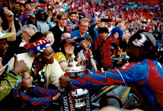 Jean-Philippe Mateta Signed 12x8 Crystal Palace Photo FA Cup Trophy COA (1637)