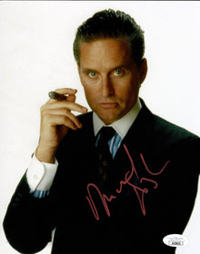  Michael Douglas Signed 10x8 | Wall Street Film Photo | JSA COA (7408)