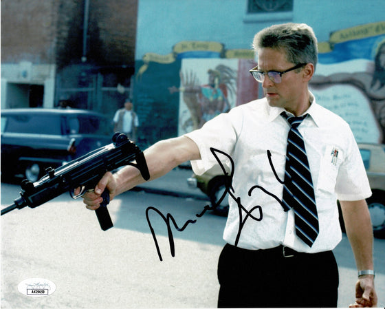 Michael Douglas Signed 10x8 | Falling Down Film | JSA COA (7499)