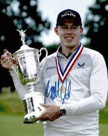  Matthew Fitzpatrick Signed 10x8 Photo – US Open Champion – AFTAL COA (3028)