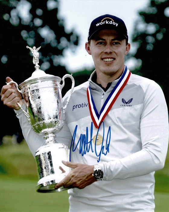 Matthew Fitzpatrick Signed 10x8 Photo – US Open Champion – AFTAL COA (3028)
